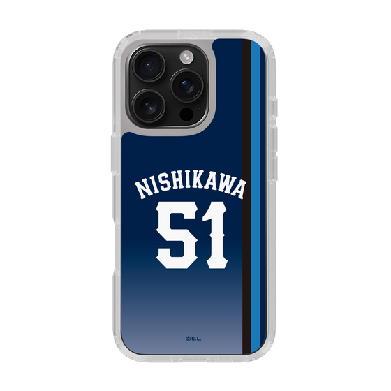 スリムプロテクションケース［ 埼玉西武ライオンズ- #51 NISHIKAWA - ビジター ］