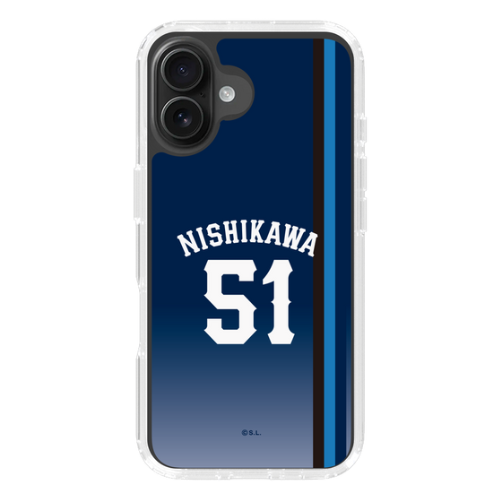 スリムプロテクションケース［ 埼玉西武ライオンズ- #51 NISHIKAWA - ビジター ］