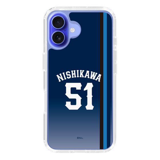 スリムプロテクションケース［ 埼玉西武ライオンズ- #51 NISHIKAWA - ビジター ］