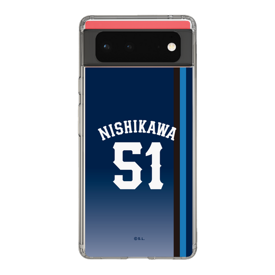 スリムプロテクションケース［ 埼玉西武ライオンズ- #51 NISHIKAWA - ビジター ］