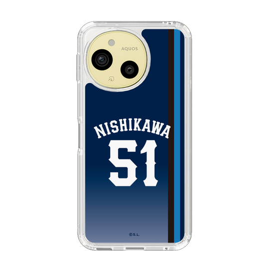 スリムプロテクションケース［ 埼玉西武ライオンズ- #51 NISHIKAWA - ビジター ］