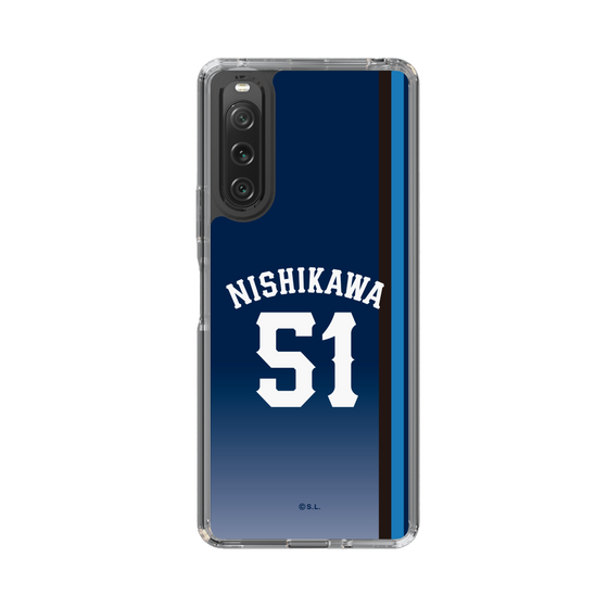 スリムプロテクションケース［ 埼玉西武ライオンズ- #51 NISHIKAWA - ビジター ］