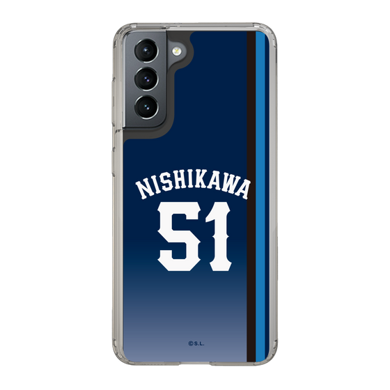 スリムプロテクションケース［ 埼玉西武ライオンズ- #51 NISHIKAWA - ビジター ］
