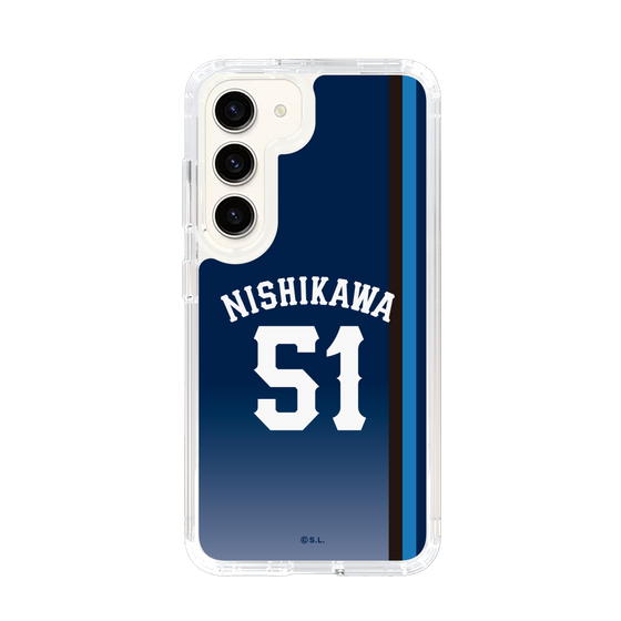 スリムプロテクションケース［ 埼玉西武ライオンズ- #51 NISHIKAWA - ビジター ］
