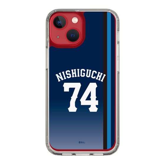 スリムプロテクションケース［ 埼玉西武ライオンズ- #74 NISHIGUCHI - ビジター ］