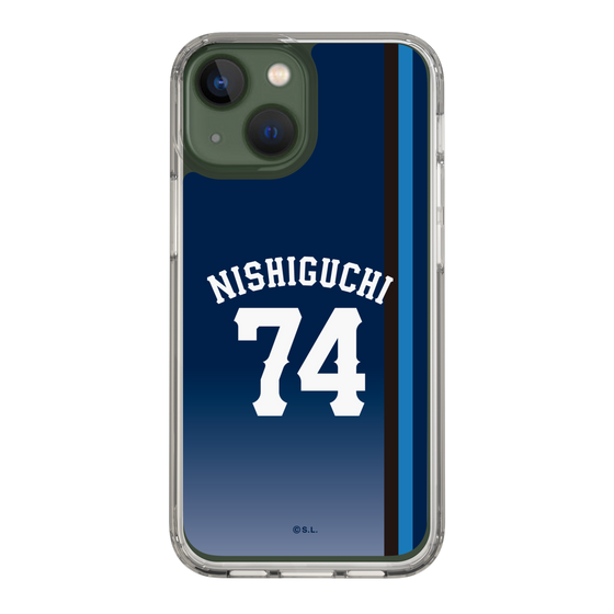スリムプロテクションケース［ 埼玉西武ライオンズ- #74 NISHIGUCHI - ビジター ］