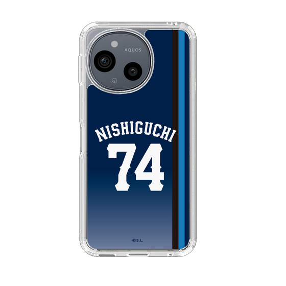 スリムプロテクションケース［ 埼玉西武ライオンズ- #74 NISHIGUCHI - ビジター ］