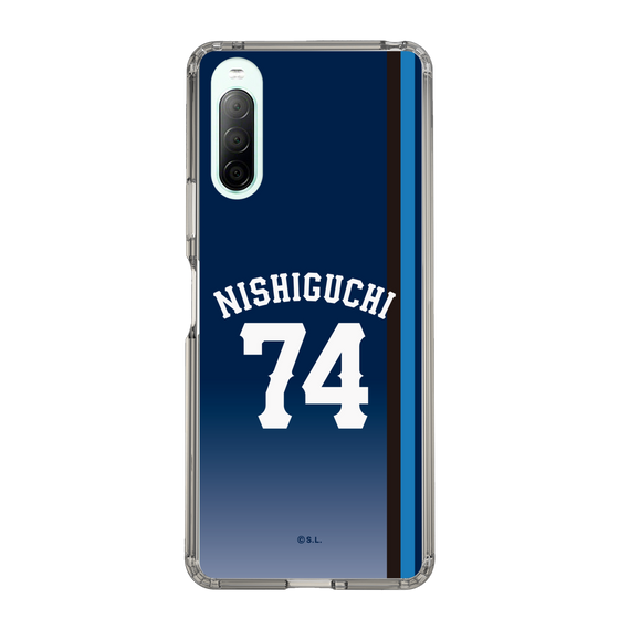 スリムプロテクションケース［ 埼玉西武ライオンズ- #74 NISHIGUCHI - ビジター ］
