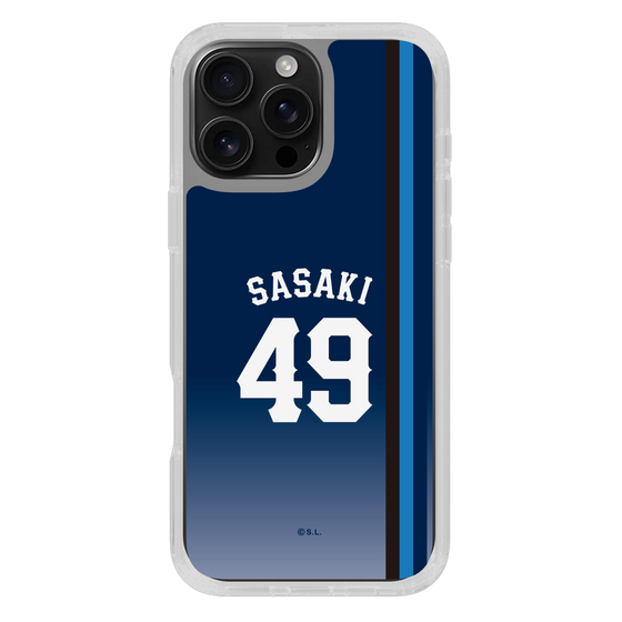 スリムプロテクションケース［ 埼玉西武ライオンズ- #49 SASAKI - ビジター ］