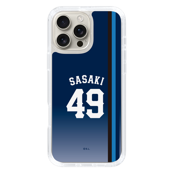 スリムプロテクションケース［ 埼玉西武ライオンズ- #49 SASAKI - ビジター ］