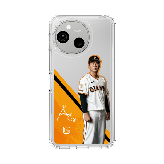 スリムプロテクションケース［ 読売ジャイアンツ - #58 FUNABASAMA -サイン ］