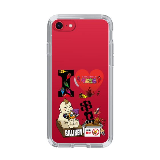 スリムプロテクションケース［ クシニョロ - アイラブ串カツ - クリア ］