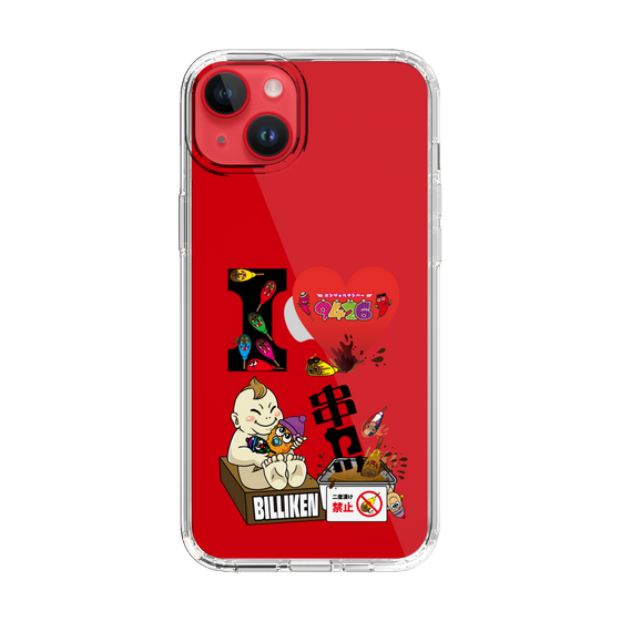 スリムプロテクションケース［ クシニョロ - アイラブ串カツ - クリア ］