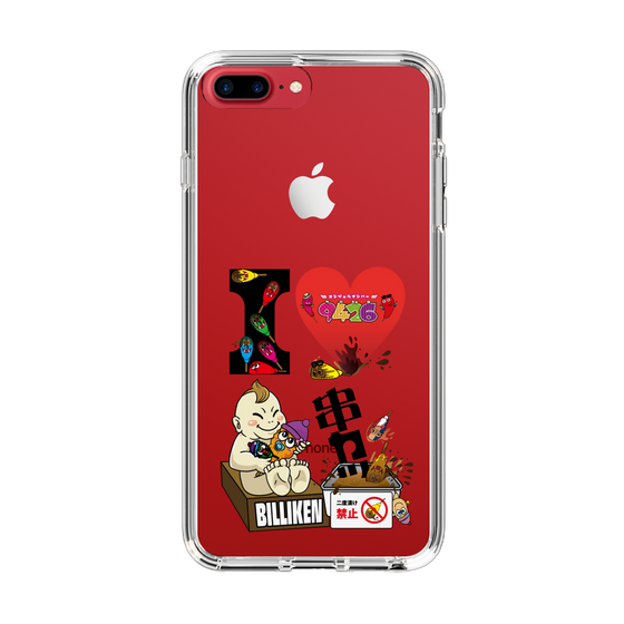 スリムプロテクションケース［ クシニョロ - アイラブ串カツ - クリア ］