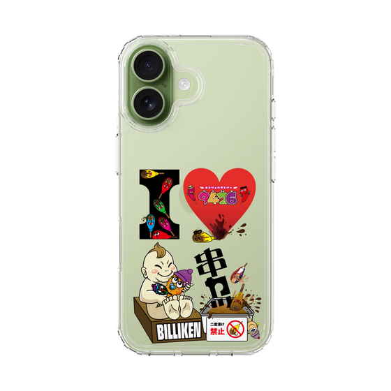 スリムプロテクションケース［ クシニョロ - アイラブ串カツ - クリア ］