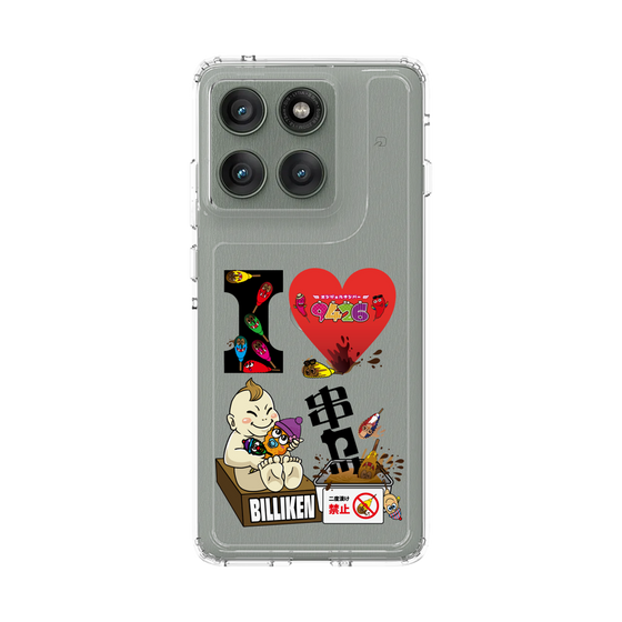 スリムプロテクションケース［ クシニョロ - アイラブ串カツ - クリア ］