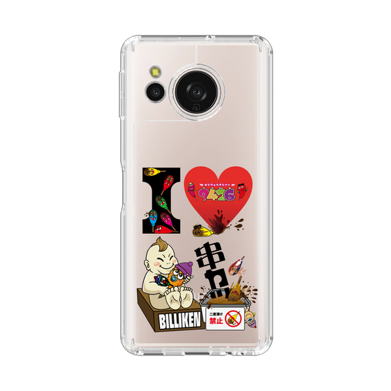 スリムプロテクションケース［ クシニョロ - アイラブ串カツ - クリア ］