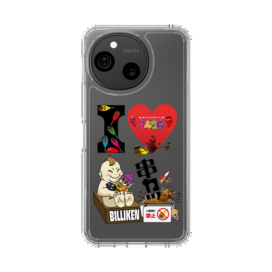 スリムプロテクションケース［ クシニョロ - アイラブ串カツ - クリア ］