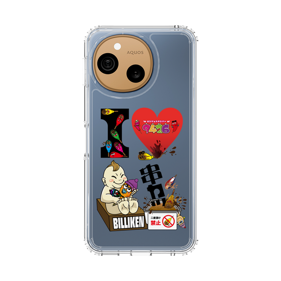 スリムプロテクションケース［ クシニョロ - アイラブ串カツ - クリア ］