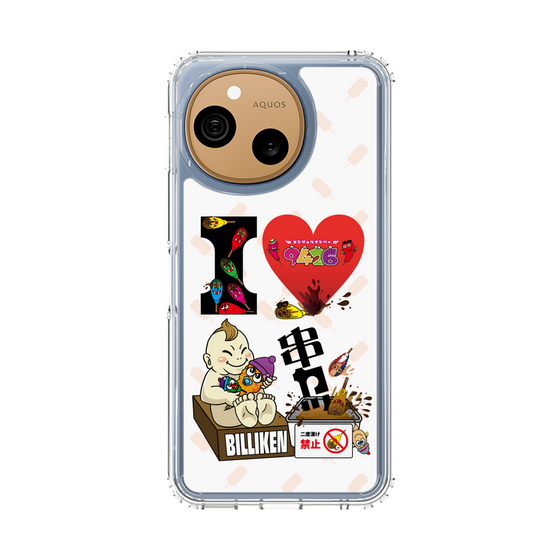 スリムプロテクションケース［ クシニョロ - アイラブ串カツ - カラー ］