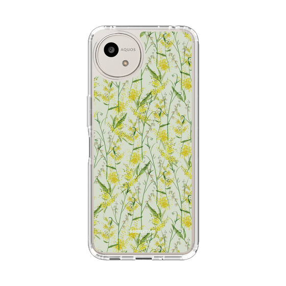 スリムプロテクションケース［ 日比谷花壇 - DelicateGeometry - ライトグリーン ］