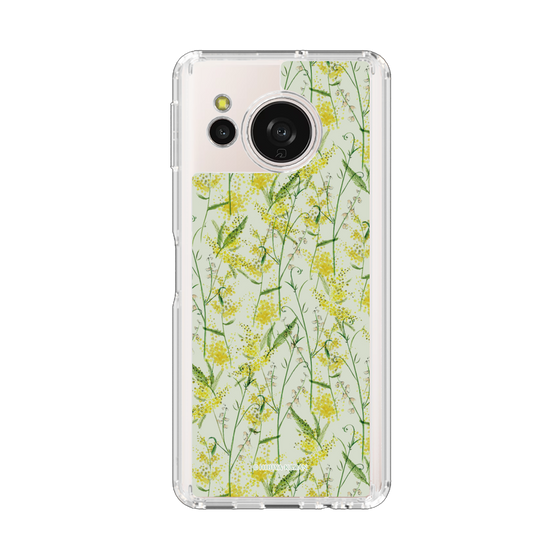 スリムプロテクションケース［ 日比谷花壇 - DelicateGeometry - ライトグリーン ］