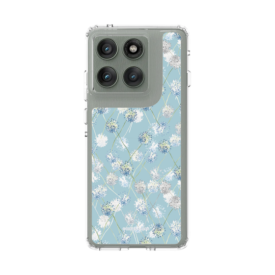 スリムプロテクションケース［ 日比谷花壇 - DelicateGeometry - ライトブルー ］