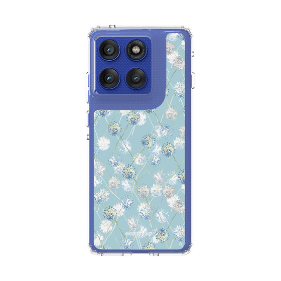 スリムプロテクションケース［ 日比谷花壇 - DelicateGeometry - ライトブルー ］