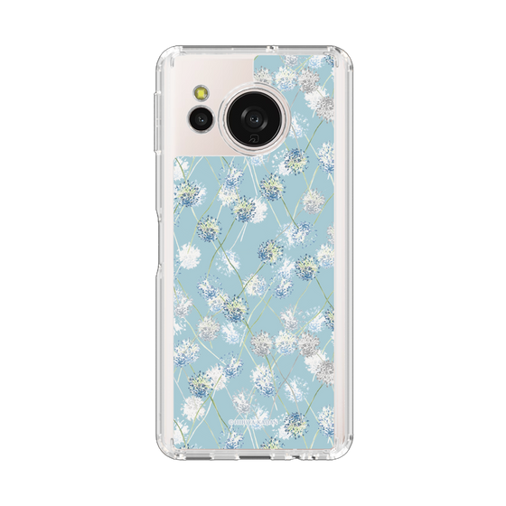 スリムプロテクションケース［ 日比谷花壇 - DelicateGeometry - ライトブルー ］