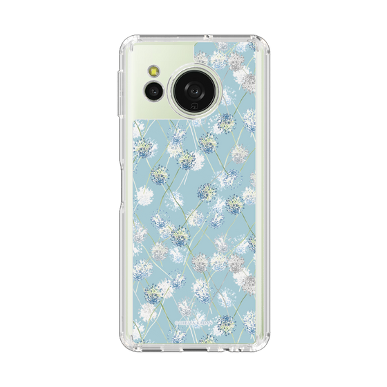 スリムプロテクションケース［ 日比谷花壇 - DelicateGeometry - ライトブルー ］