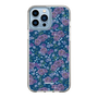 スリムプロテクションケース［ 日比谷花壇 - FloralSymphony - ネイビー ］