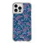 スリムプロテクションケース［ 日比谷花壇 - FloralSymphony - ネイビー ］
