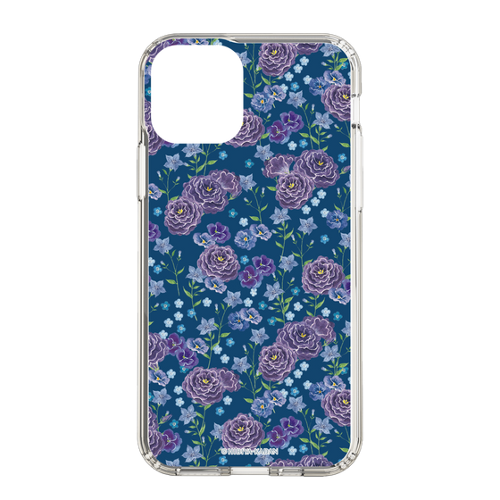 スリムプロテクションケース［ 日比谷花壇 - FloralSymphony - ネイビー ］
