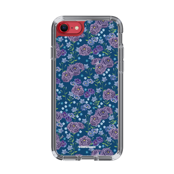 スリムプロテクションケース［ 日比谷花壇 - FloralSymphony - ネイビー ］