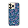 スリムプロテクションケース［ 日比谷花壇 - FloralSymphony - ネイビー ］