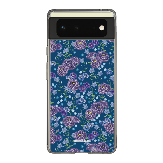 スリムプロテクションケース［ 日比谷花壇 - FloralSymphony - ネイビー ］