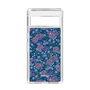 スリムプロテクションケース［ 日比谷花壇 - FloralSymphony - ネイビー ］