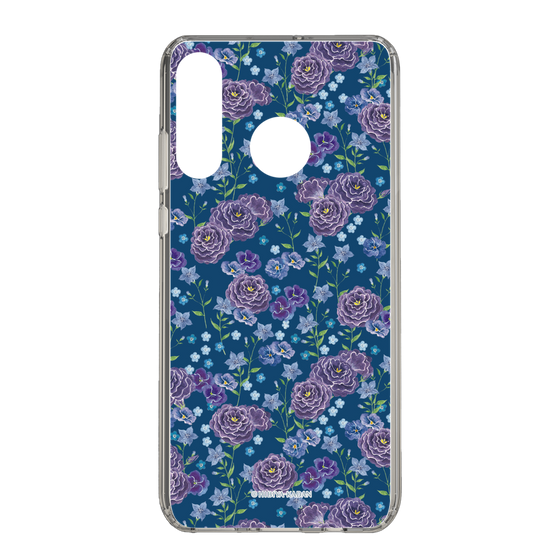 スリムプロテクションケース［ 日比谷花壇 - FloralSymphony - ネイビー ］