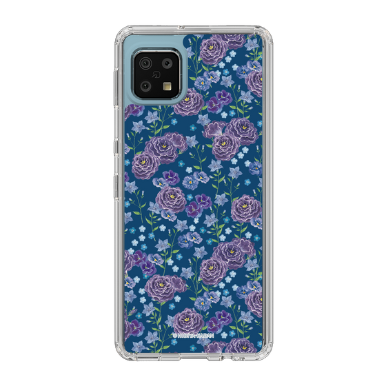 スリムプロテクションケース［ 日比谷花壇 - FloralSymphony - ネイビー ］