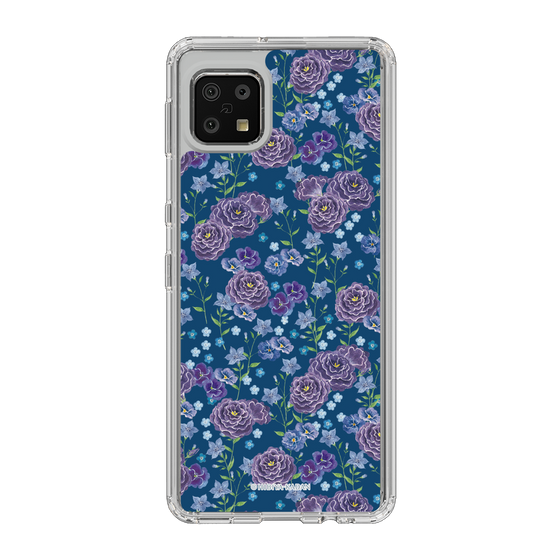 スリムプロテクションケース［ 日比谷花壇 - FloralSymphony - ネイビー ］