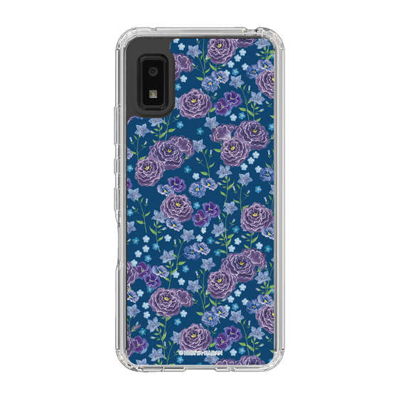 スリムプロテクションケース［ 日比谷花壇 - FloralSymphony - ネイビー ］