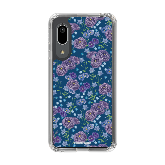 スリムプロテクションケース［ 日比谷花壇 - FloralSymphony - ネイビー ］