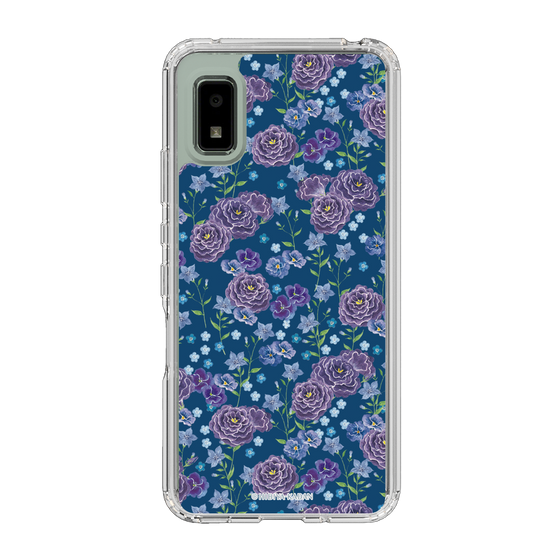 スリムプロテクションケース［ 日比谷花壇 - FloralSymphony - ネイビー ］