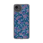 スリムプロテクションケース［ 日比谷花壇 - FloralSymphony - ネイビー ］