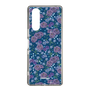 スリムプロテクションケース［ 日比谷花壇 - FloralSymphony - ネイビー ］