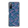 スリムプロテクションケース［ 日比谷花壇 - FloralSymphony - ネイビー ］