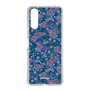 スリムプロテクションケース［ 日比谷花壇 - FloralSymphony - ネイビー ］