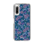 スリムプロテクションケース［ 日比谷花壇 - FloralSymphony - ネイビー ］