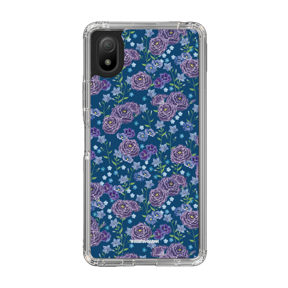 スリムプロテクションケース［ 日比谷花壇 - FloralSymphony - ネイビー ］