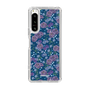 スリムプロテクションケース［ 日比谷花壇 - FloralSymphony - ネイビー ］